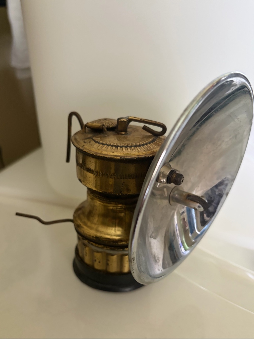 Vintage Safesport Butterfly: Carbide Miner’s Headlamp